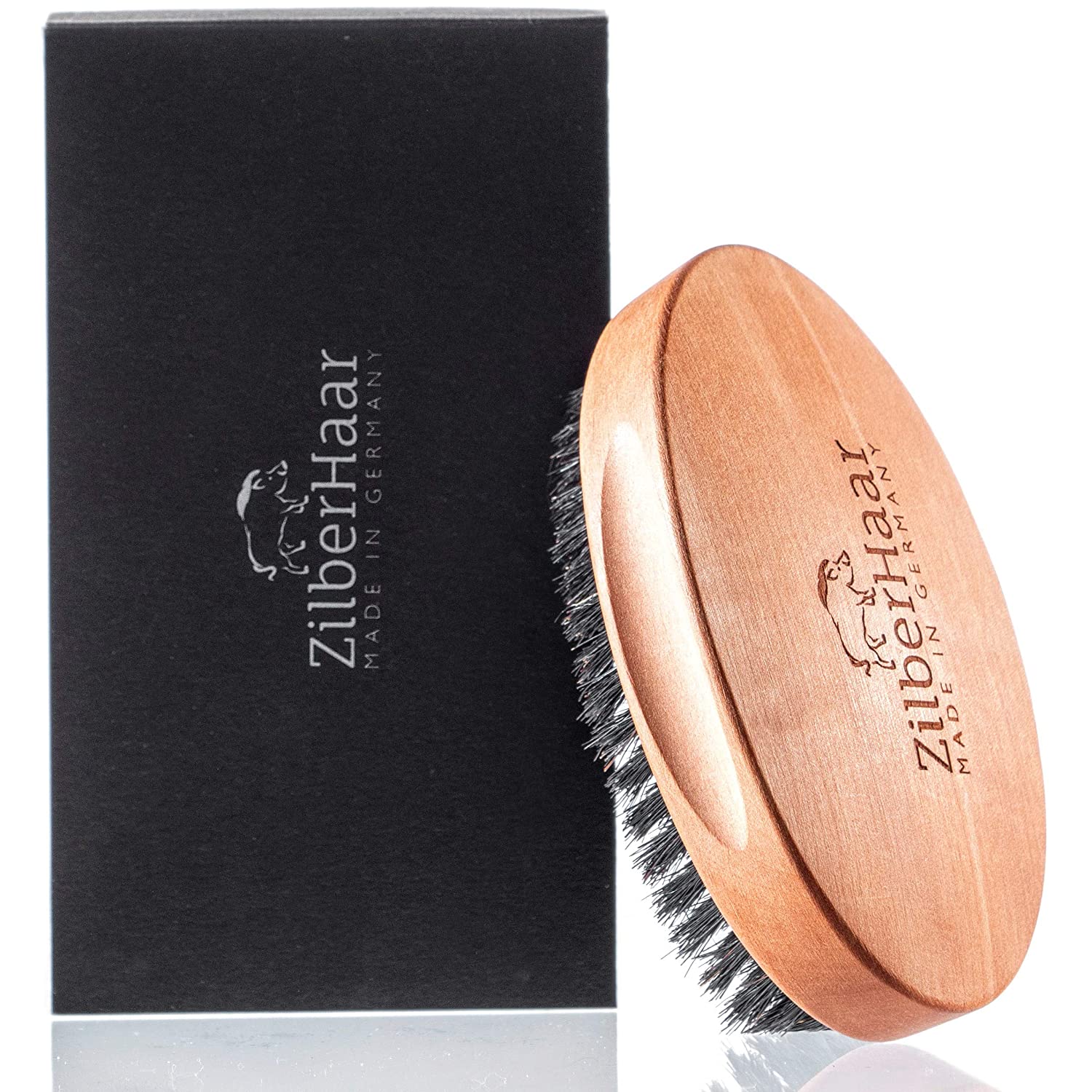 ZilberHaar Slanted Military Beard Brush (Soft) Beard Care Products