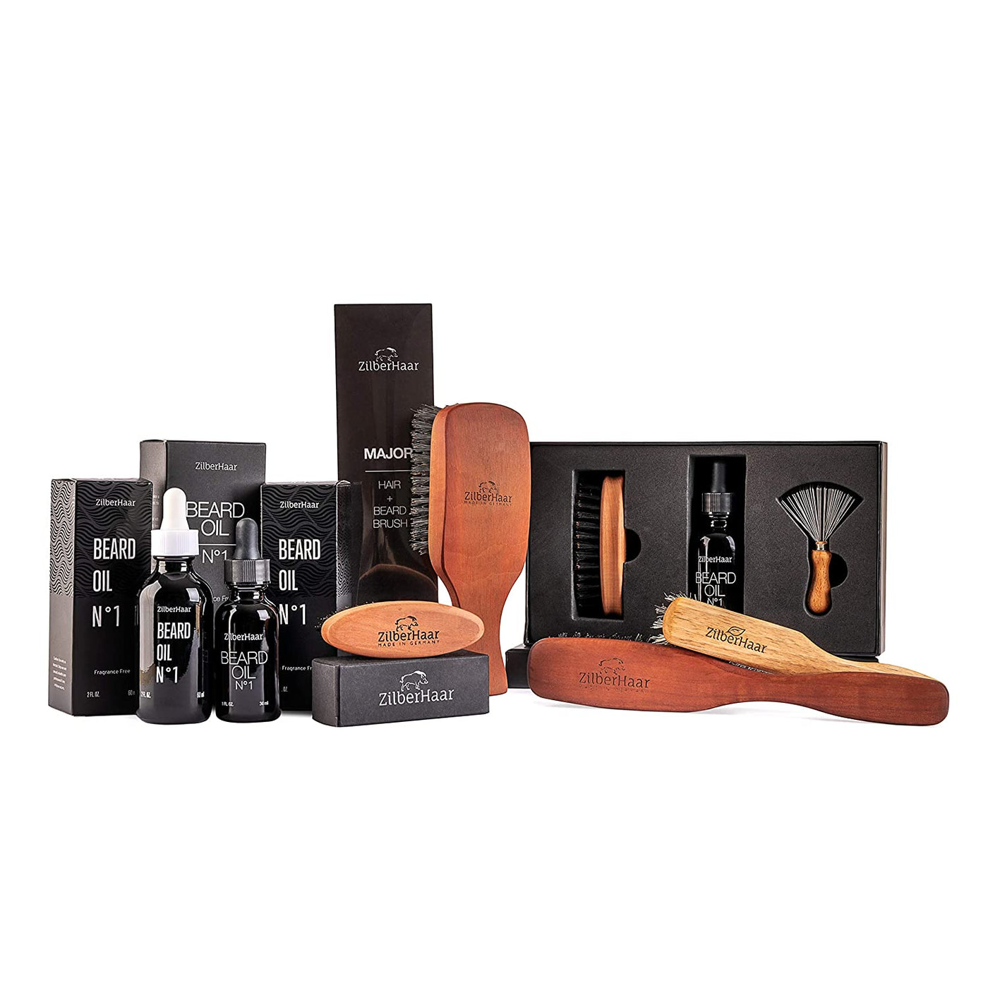 ZilberHaar Long Beard Brush (Stiff) | Quality Beard Products