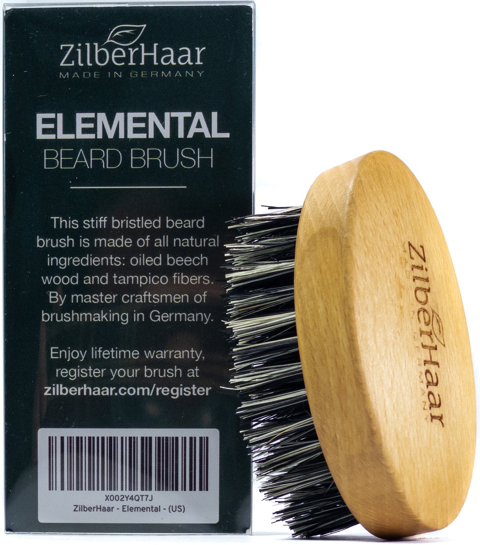 ZilberHaar Regular Beard Brush (Vegan) | Quality Beard Products